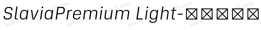 SlaviaPremium Light字体转换